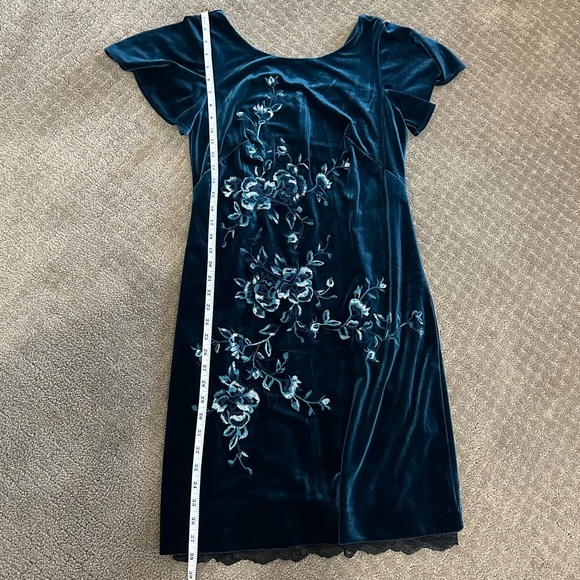 White House Black Market Blue Sheath Midi Dress size small - Picture 5 of 6